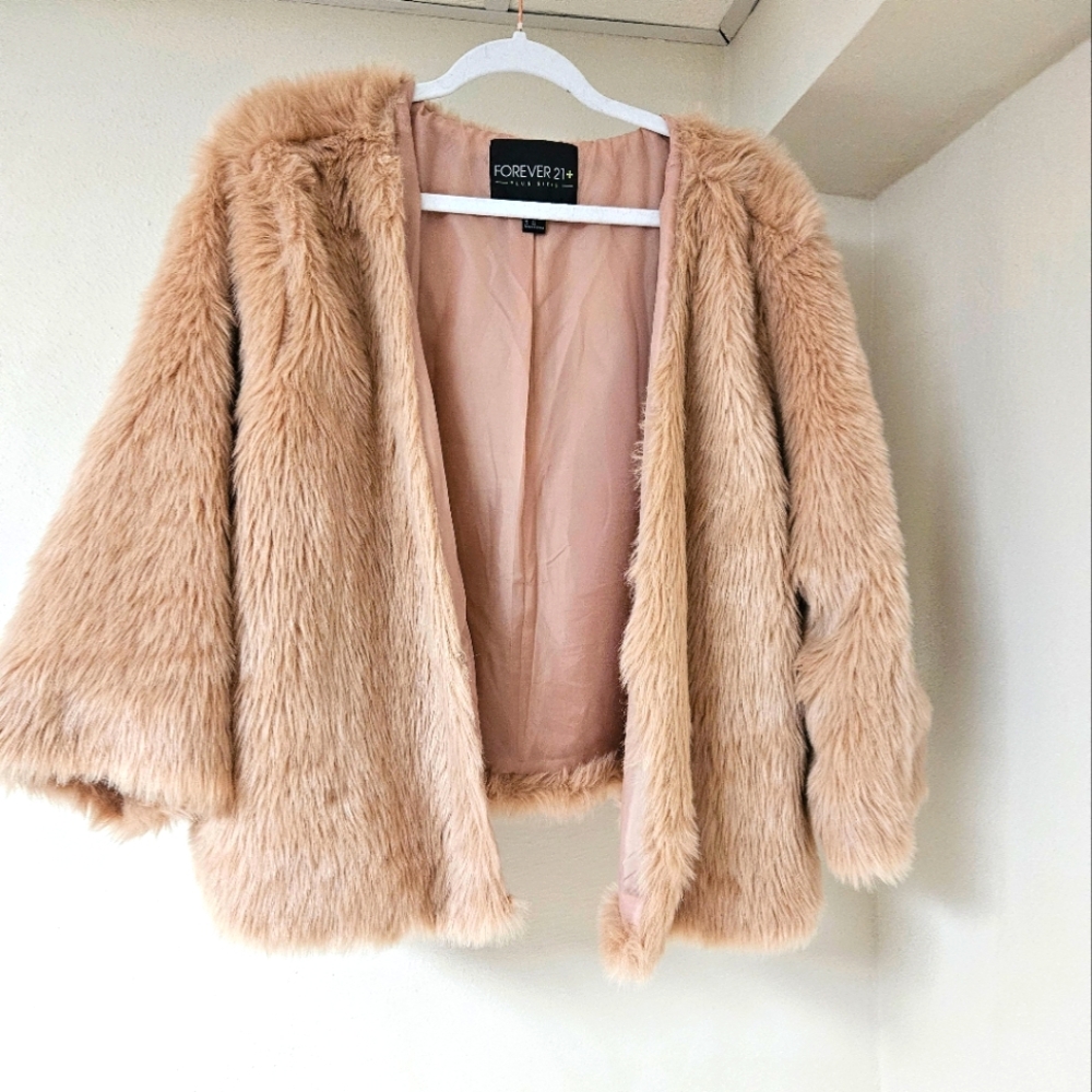 Forever 21 Faux Fur Cocktail Jacket